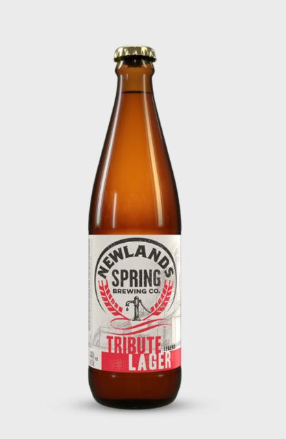Tribute Lager 4.0%, Newlands Spring Brewing Co., South Africa
