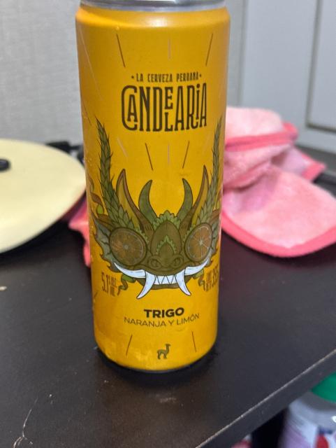 Trigo naranja y limon, Cerveza Candelaria