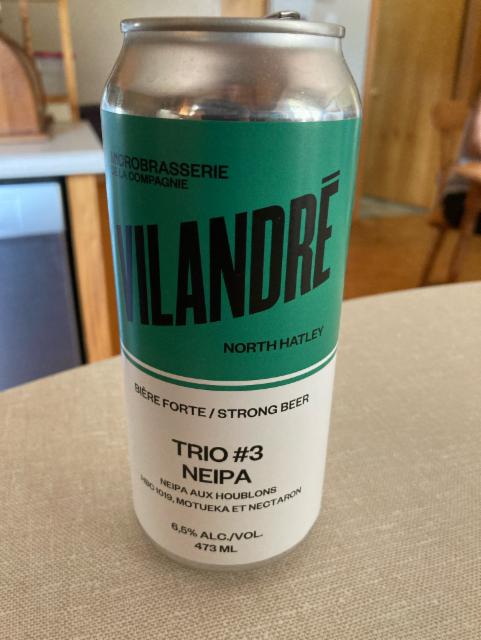 Trio #3 neipa 6.5%, Vilandré, Canada