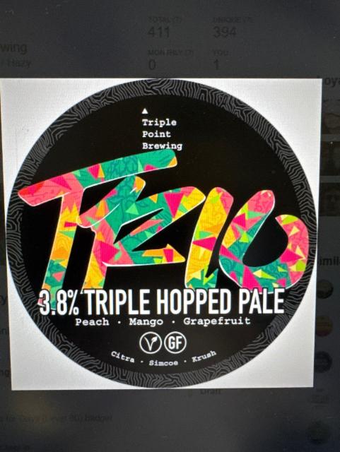 Trio 3.8%, Triple Point Brewing, England