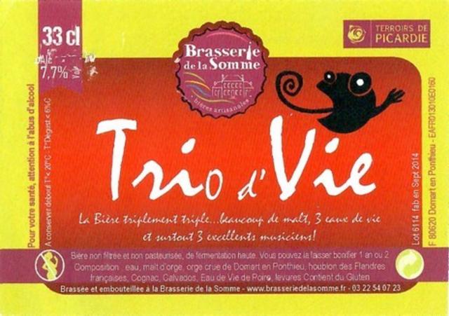 Trio d'Vie 7.7%, Brasserie De La Somme, France