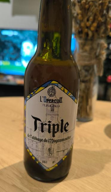 Triple De L'Abbaye De Moyenmoutier 8.0%, Brasserie L'Opercule, France
