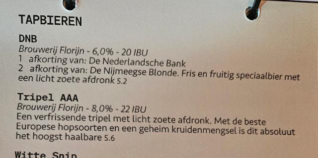 tripel aaa, brouwerij florijn