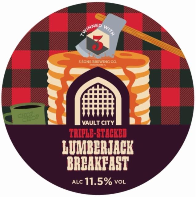 Triple-Stacked Lumberjack Breakfast 11.5%, Vault City Brewing, Scotland