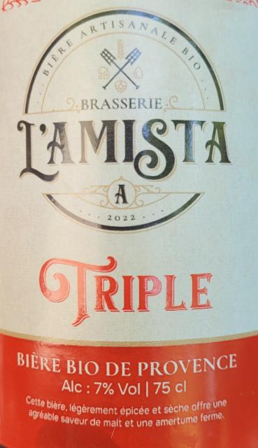 TRIPLE 7.0%, Brasserie L'Amista, France