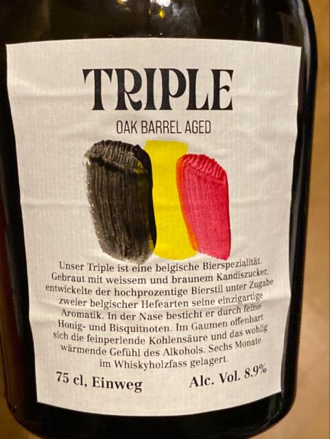 Triple (8.7%) 8.7%, Brauerei Altes Tramdepot, Switzerland