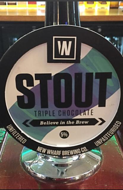 Triple Chocolate Stout 5.0%, NEW WHARF BREWING CO, England