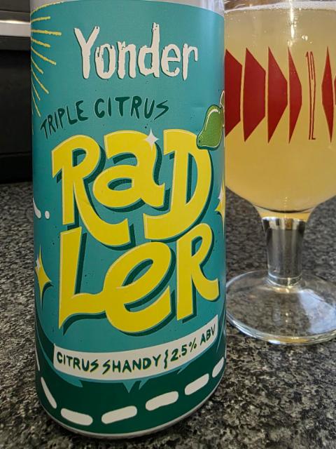 Triple Citrus Radler 2.5%, Yonder Brewing, England