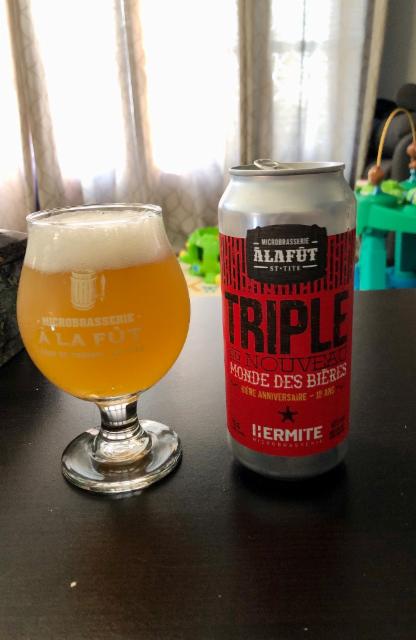 Triple du Nouveau Monde 9.5%, Microbrasserie À La Fût, Canada