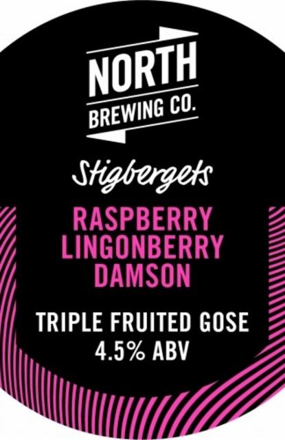Triple Fruited Gose: Raspberry + Lingonberry + Damson 4.5%, North Brewing Co., England