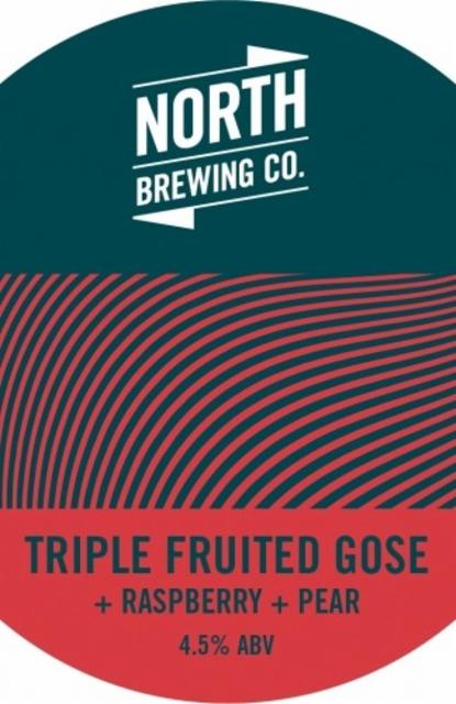 Triple Fruited Gose: Raspberry + Pear 4.5%, North Brewing Co., England