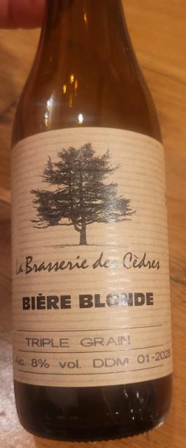 Triple Grain, La Brasserie Des Cèdres