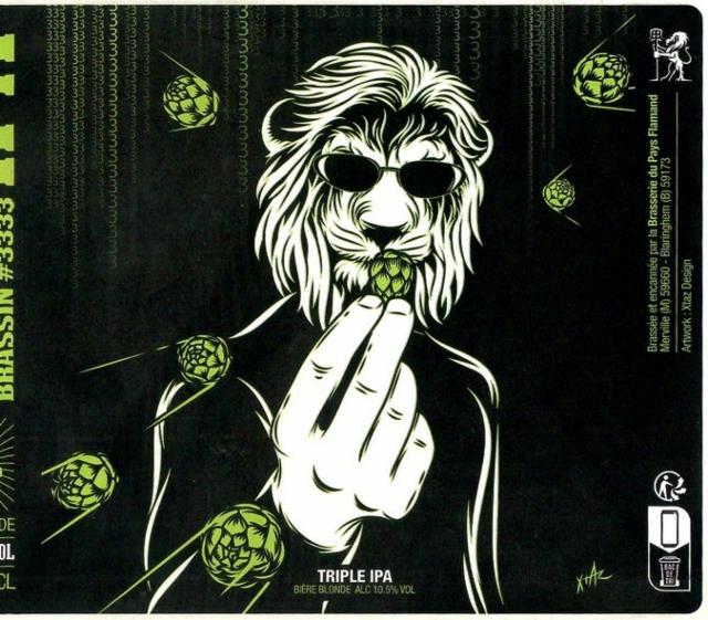 Triple IPA Brassin #3333 10.5%, Brasserie Du Pays Flamand, France