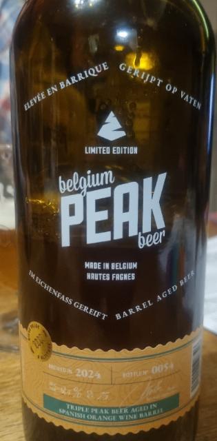 Triple Peak Beer Aged in Spanish Orange Wine Barrel 9.5%, Belgium Peak Beer, Belgium