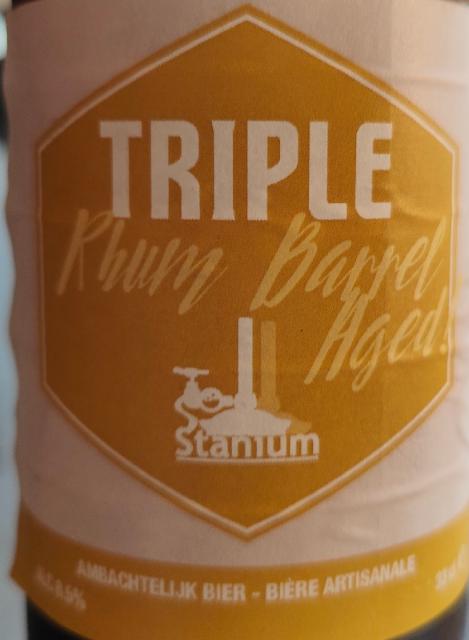 Triple Rhum Barrel aged 8.5%, Microbrouwerij Stanium, Belgium