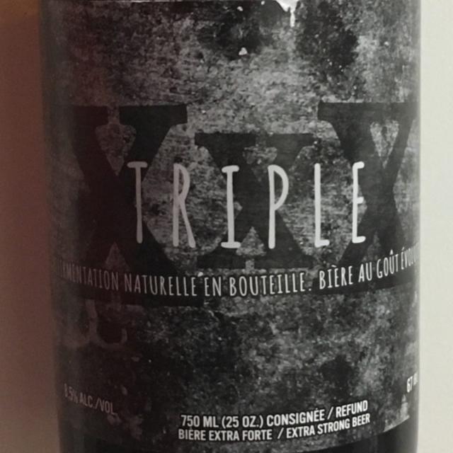 Triple XXX 8.5%, Brasserie Dunham, Canada