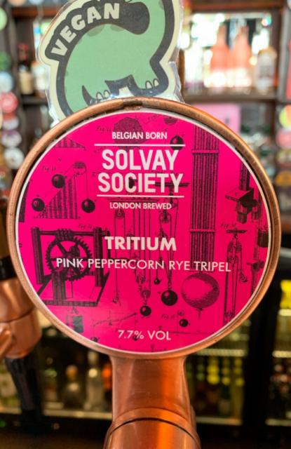 Tritium 7.7%, Solvay Society, England