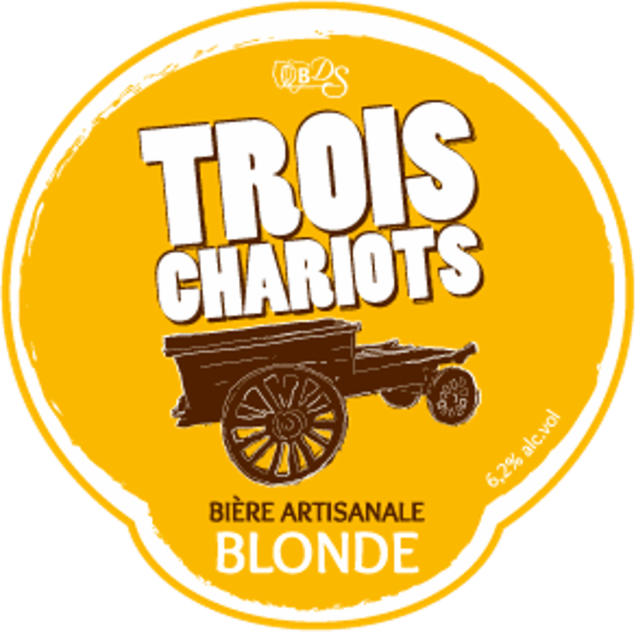 Trois Chariots Blonde 6.2%, Brasserie De Sutter, France
