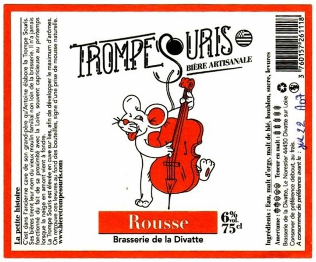 Rousse 6.0%, Brasserie De La Divatte (Trompe-Souris), France