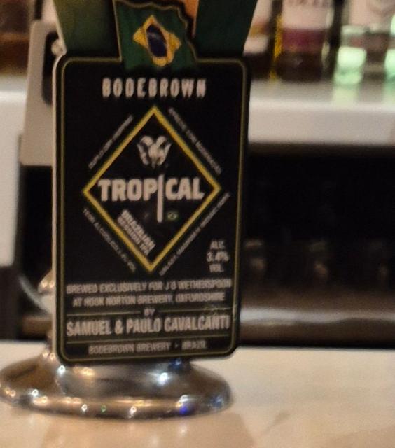 Tropical 3.4%, Cervejaria Bodebrown, Brazil