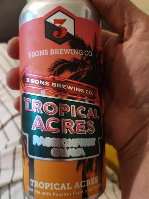 tropical acres passionfruit guava 6.5%, 3 Sons Brewing Company, United States