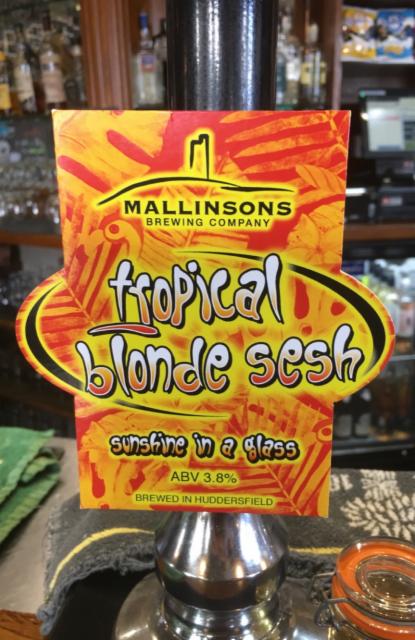 Tropical Blonde Sesh 3.8%, Mallinsons Brewing Company, England