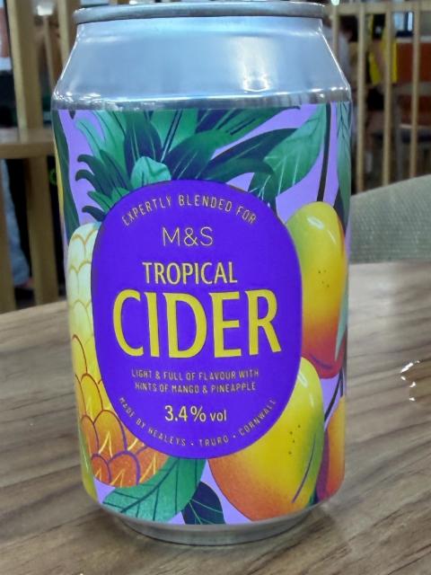 Tropical Cider 3.4%, Healey's Cornish Cyder Farm, England