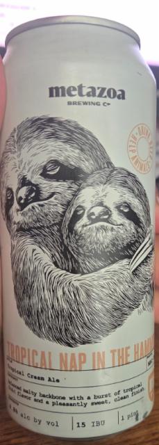 tropical nap in the hammock 4.8%, Metazoa Brewing Co., United States