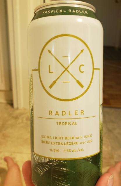 Tropical Radler 2.5%, Lost Craft Inc, Canada