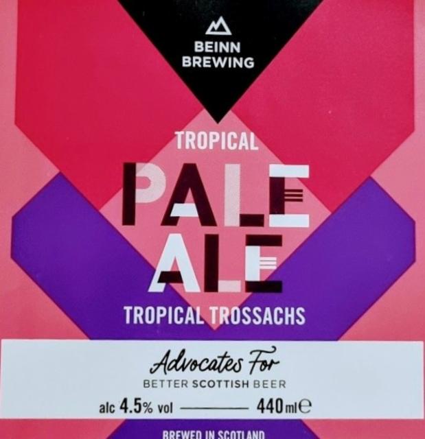 Tropical Trossachs 4.5%, Stewart Brewing, Scotland