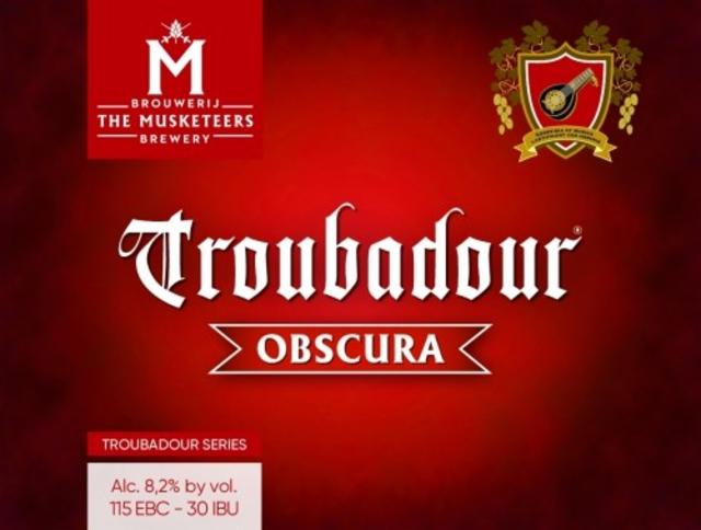 Troubadour Obscura 8.2%, Brouwerij The Musketeers, Belgium