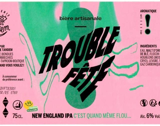 Trouble Fête 6.0%, Brasserie Tandem, France