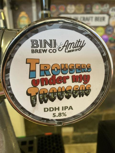 Trousers under my trousers 5.8%, Bini Brew Co., England
