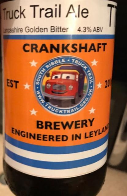 Truck Trail Ale 4.3%, Crankshaft Brewery, England