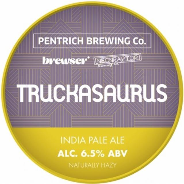 Truckasaurus 6.5%, Pentrich Brewing, England