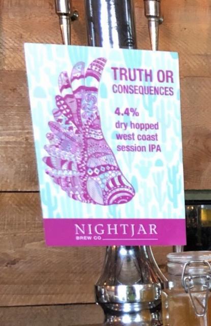 Truth Or Consequences 4.4%, Nightjar Brew, England