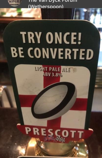 Try Once! Be Converted 3.8%, Prescott Ales, England