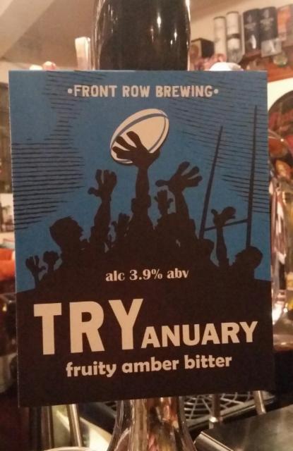 TRYanuary 3.9%, Front Row Brewing, England