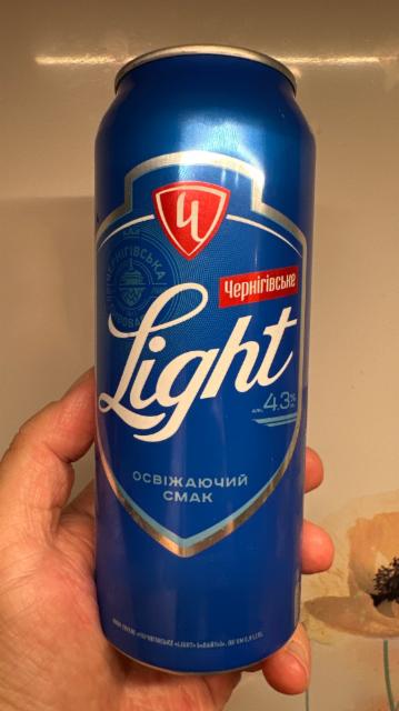 Tšernigivske Light 4.3%, AB InBev Efes Ukraine / АБ ИнБев Эфес Украина (SAN InBev Ukraine / САН ІнБев Україна), Ukraine