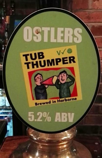 Tub Thumper 5.2%, Ostler’s, England