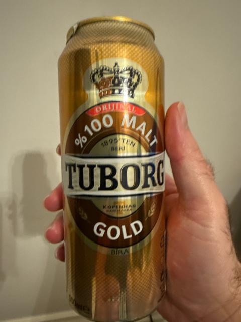 Tuborg Gold 5.3%, Tuborgs Bryggerier A/S, Denmark