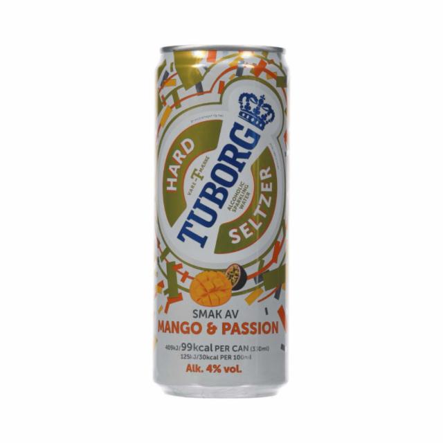 Tuborg Hard Seltzer Mango & Passion 4.0%, Carlsberg Group, Denmark