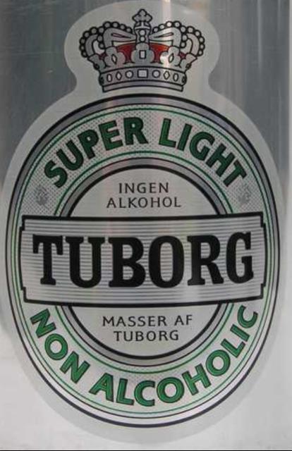 Tuborg Super Light Non Alcoholic 0.1%, Tuborgs Bryggerier A/S, Denmark