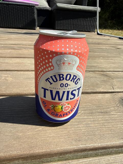Tuborg Twist 0.0%, Tuborgs Bryggerier A/S, Denmark