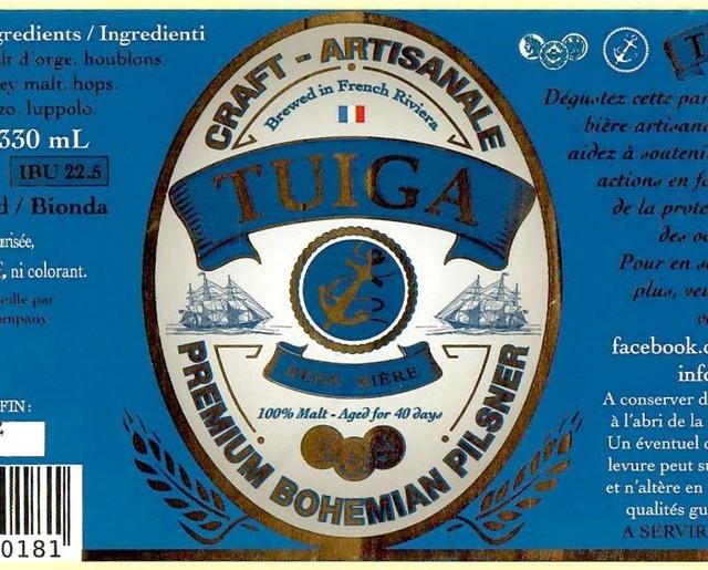 Tuiga 5.0%, Blue Coast Brewing Company, France