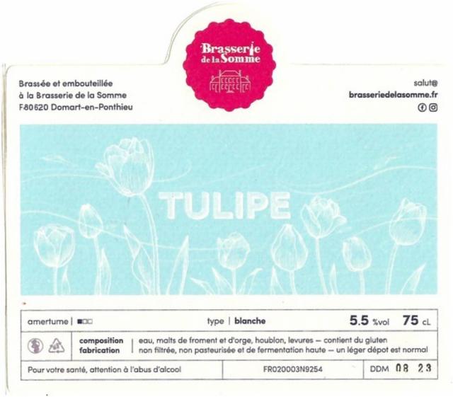 Tulipe, Brasserie De La Somme