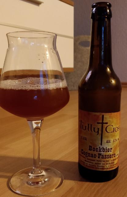 Tully Cross Bockbier Cognac-Fässern 11.0%, Brauhaus am Kreuzberg, Germany