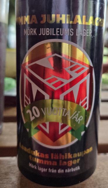 Tumma Juhlalager M-Kauppa 20 Vuotta 4.7%, Karvilan Panimo, Finland