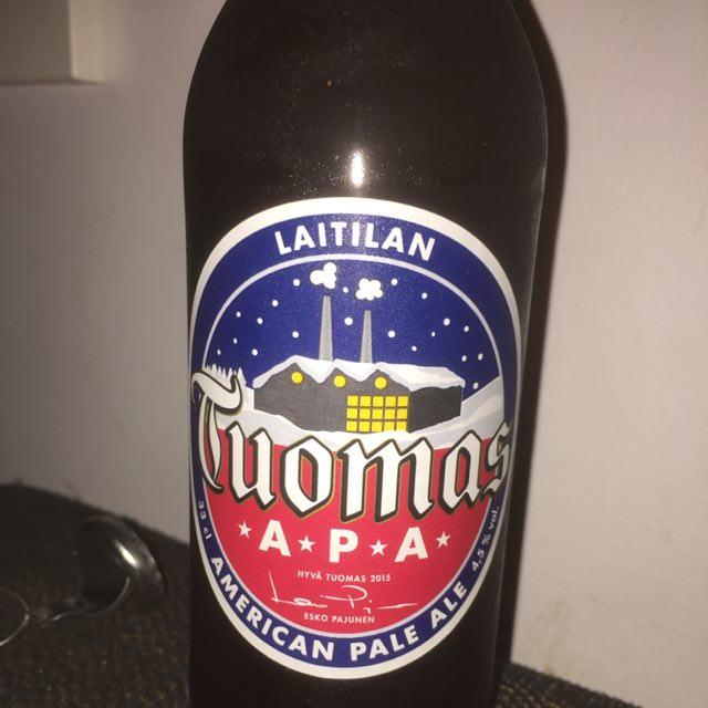 Tuomas APA 4.5%, Laitilan Wirvoitusjuomatehdas, Finland