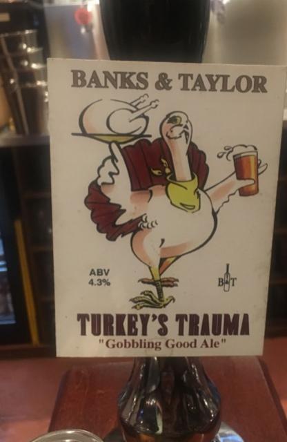Turkey's Trauma 4.3%, B&T Brewery Ltd. Shefford Ales, England